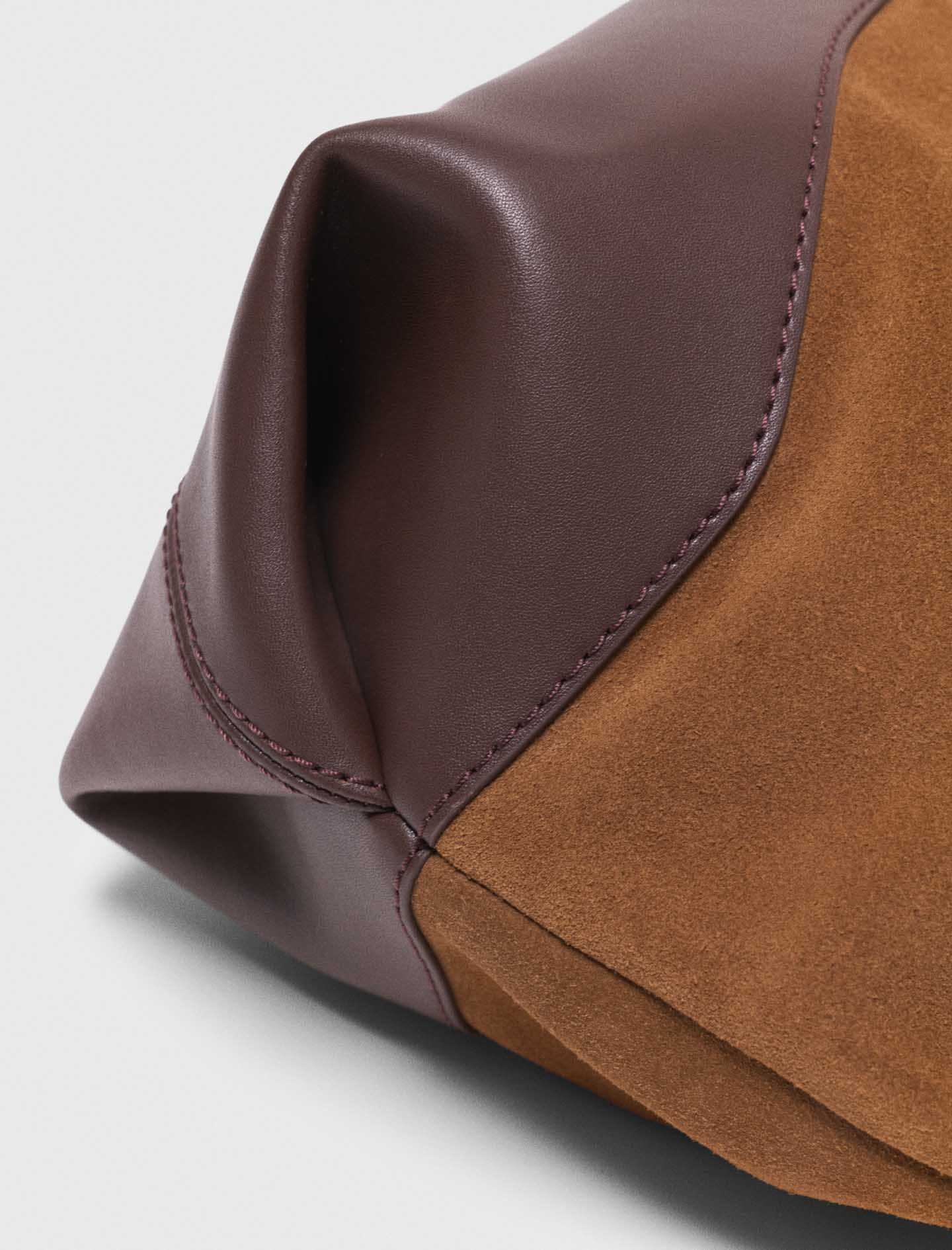Maje New / Leather and suede Milpli tote bag