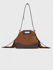 Maje Discount / Leather and suede Miss M Mini bag