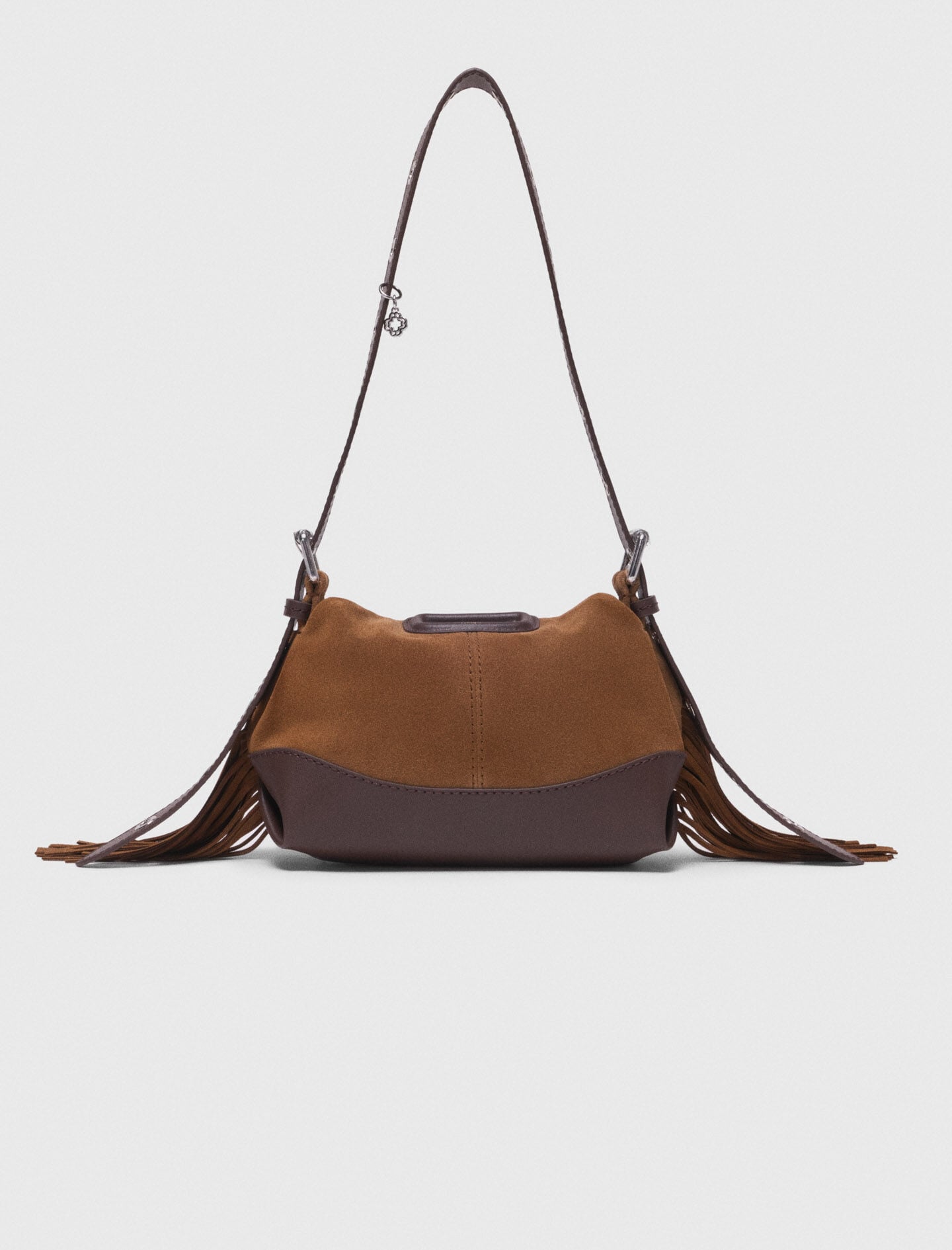 Maje Discount / Leather and suede Miss M Mini bag