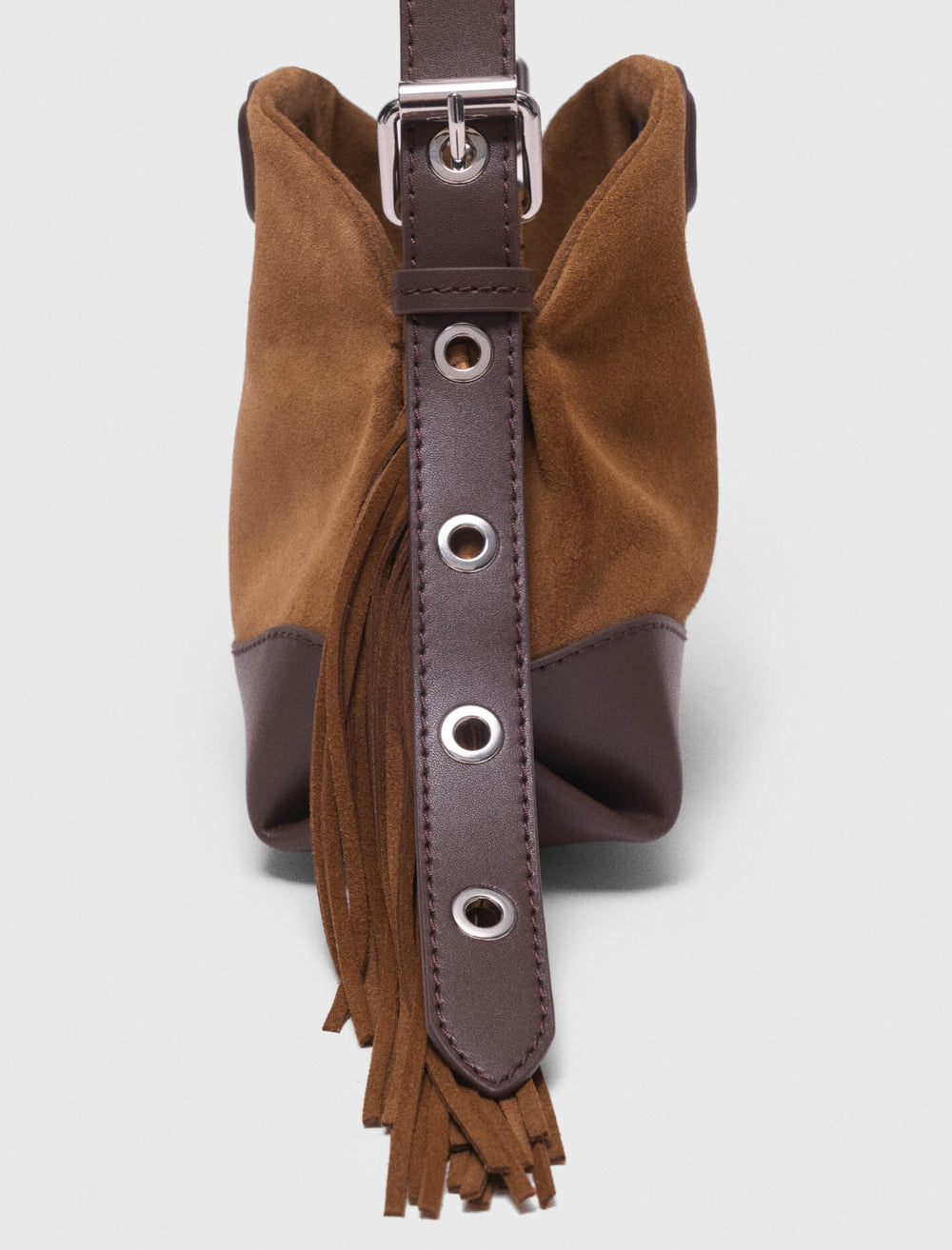 Maje Discount / Leather and suede Miss M Mini bag
