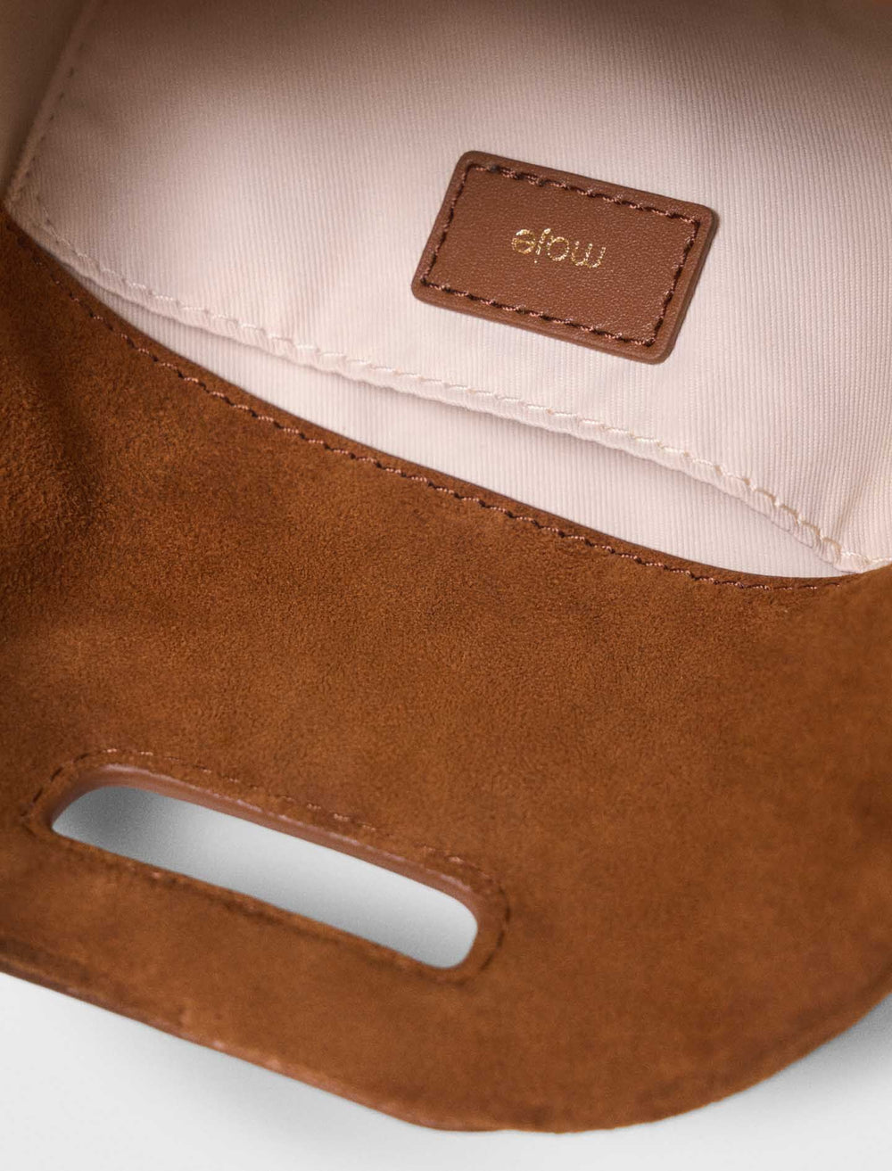 Maje Online / Topstitched suede Miss M Mini bag