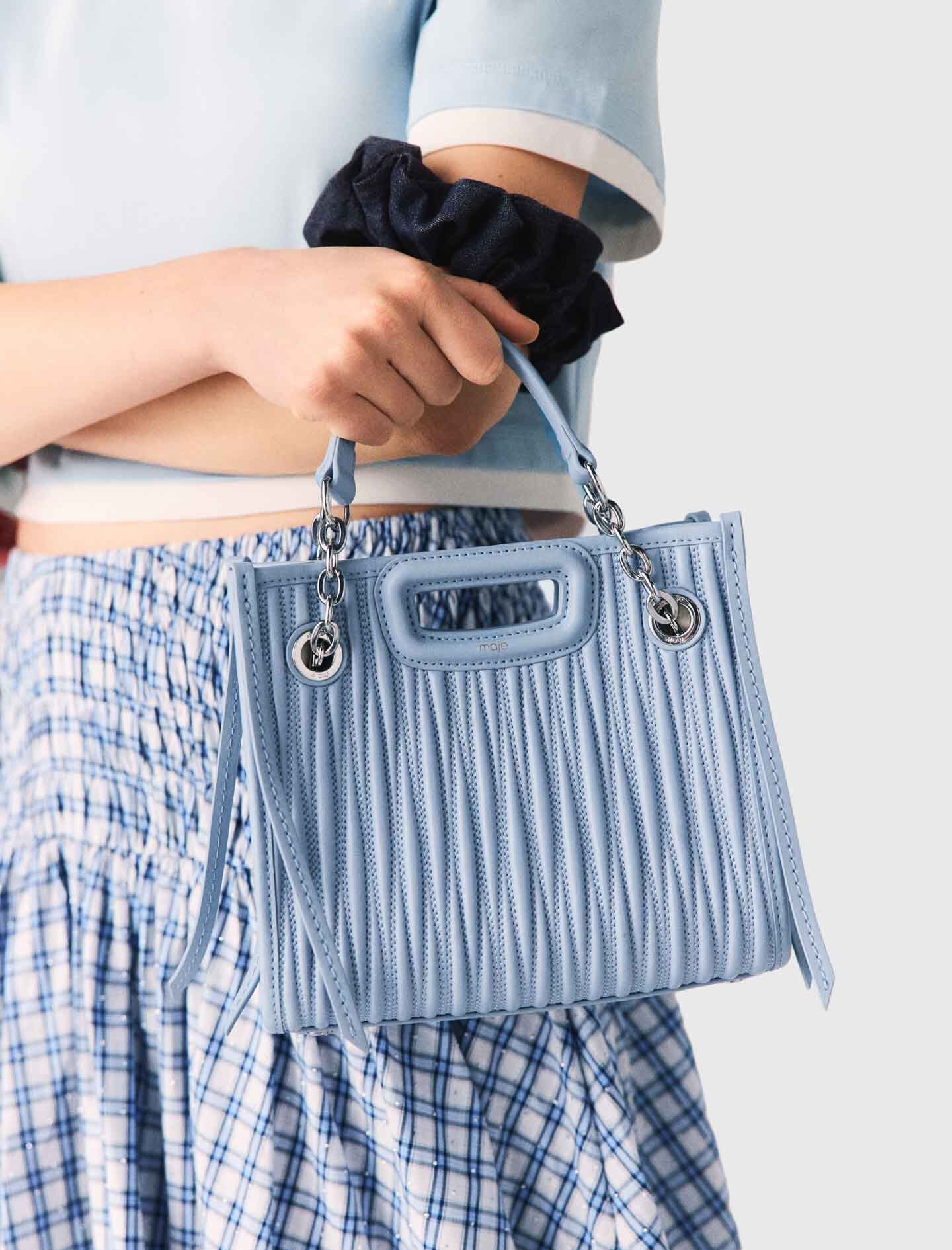 Maje On Sale / Mini quilted leather tote bag