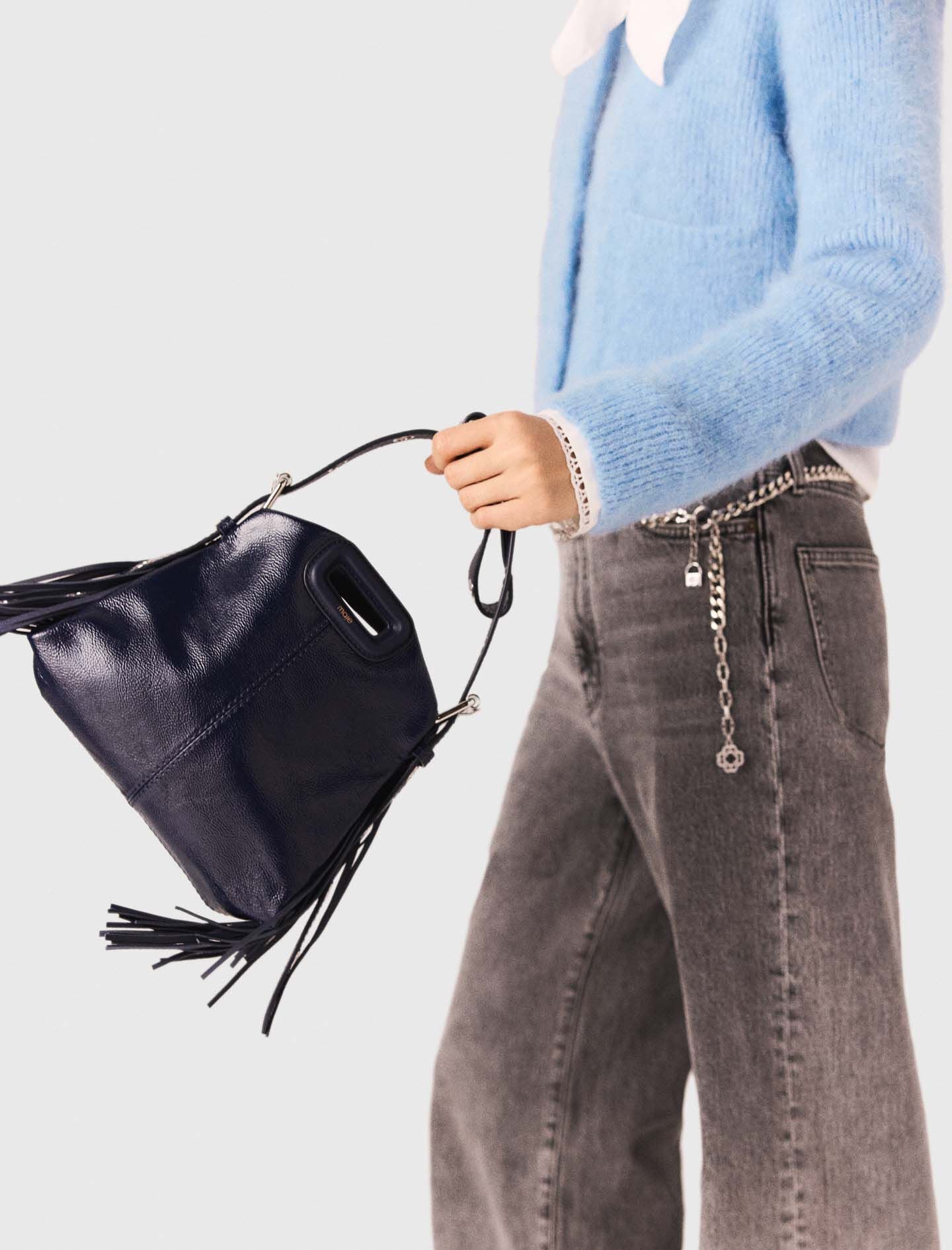 Maje Outlet / Naplak leather Miss M Mini bag