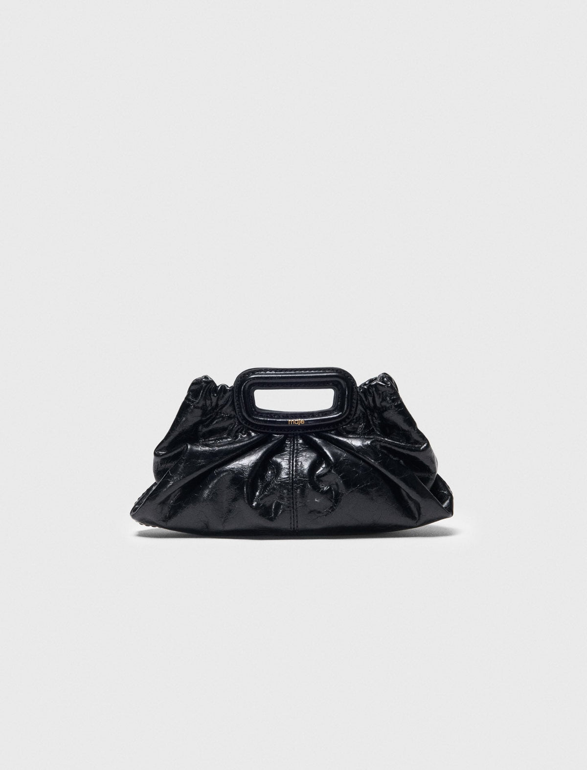 Maje Discount / Crackled leather Milpli mini Clutch