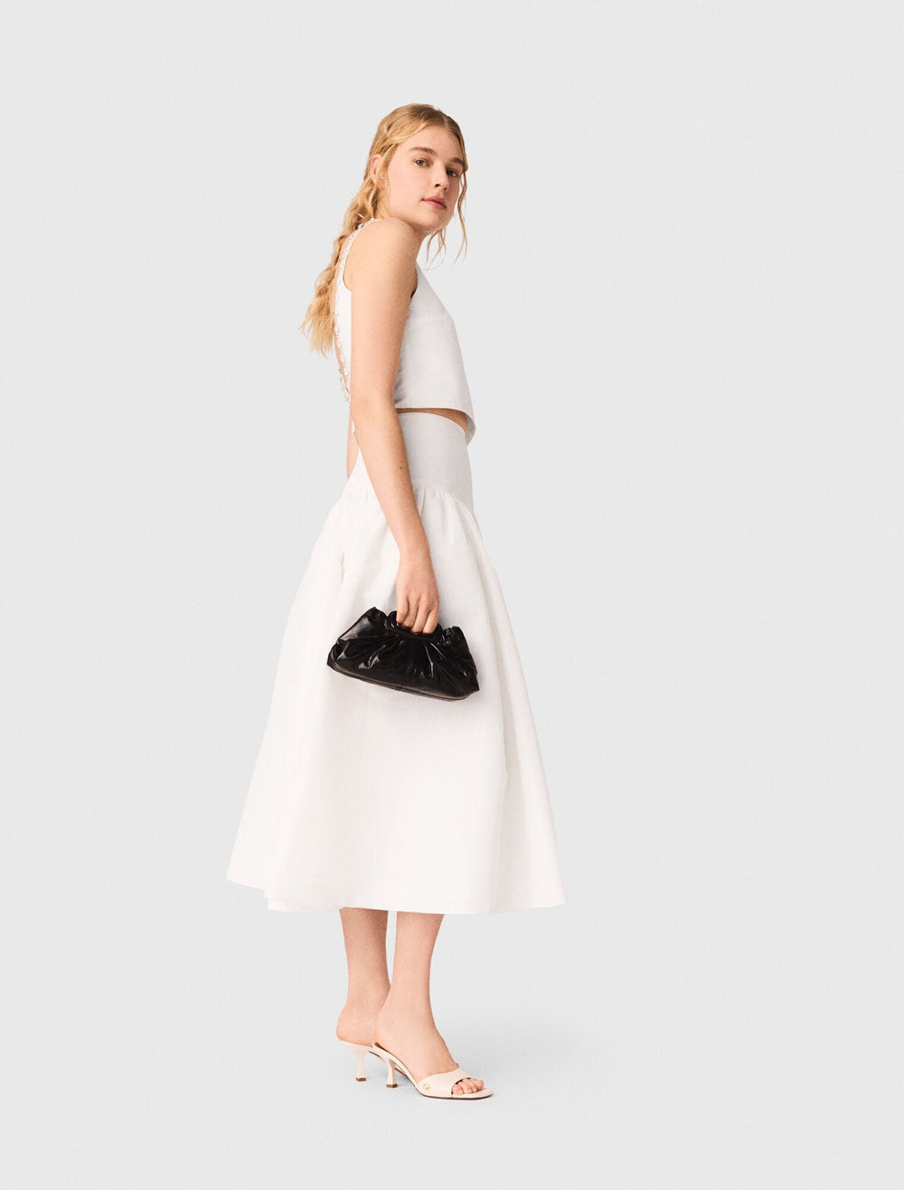 Maje Discount / Crackled leather Milpli mini Clutch