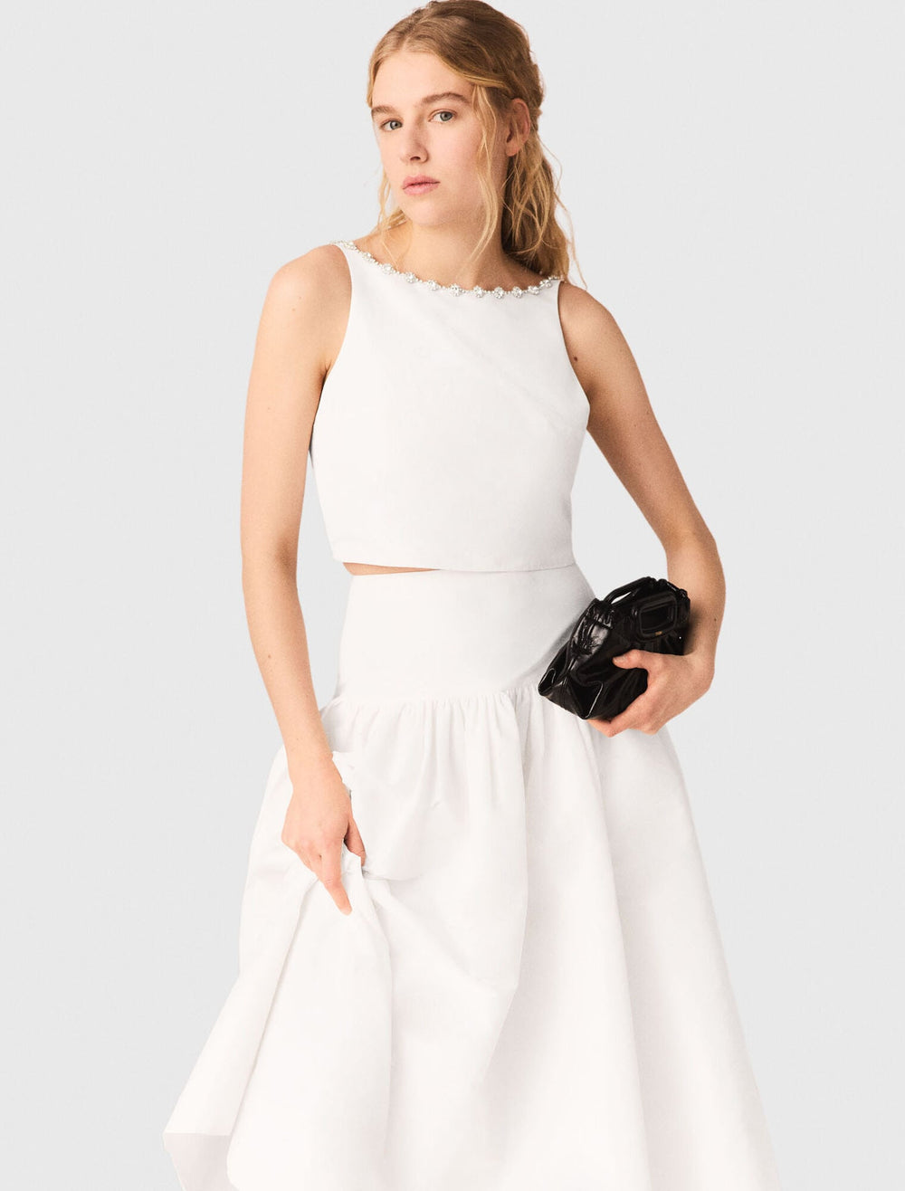 Maje Discount / Crackled leather Milpli mini Clutch