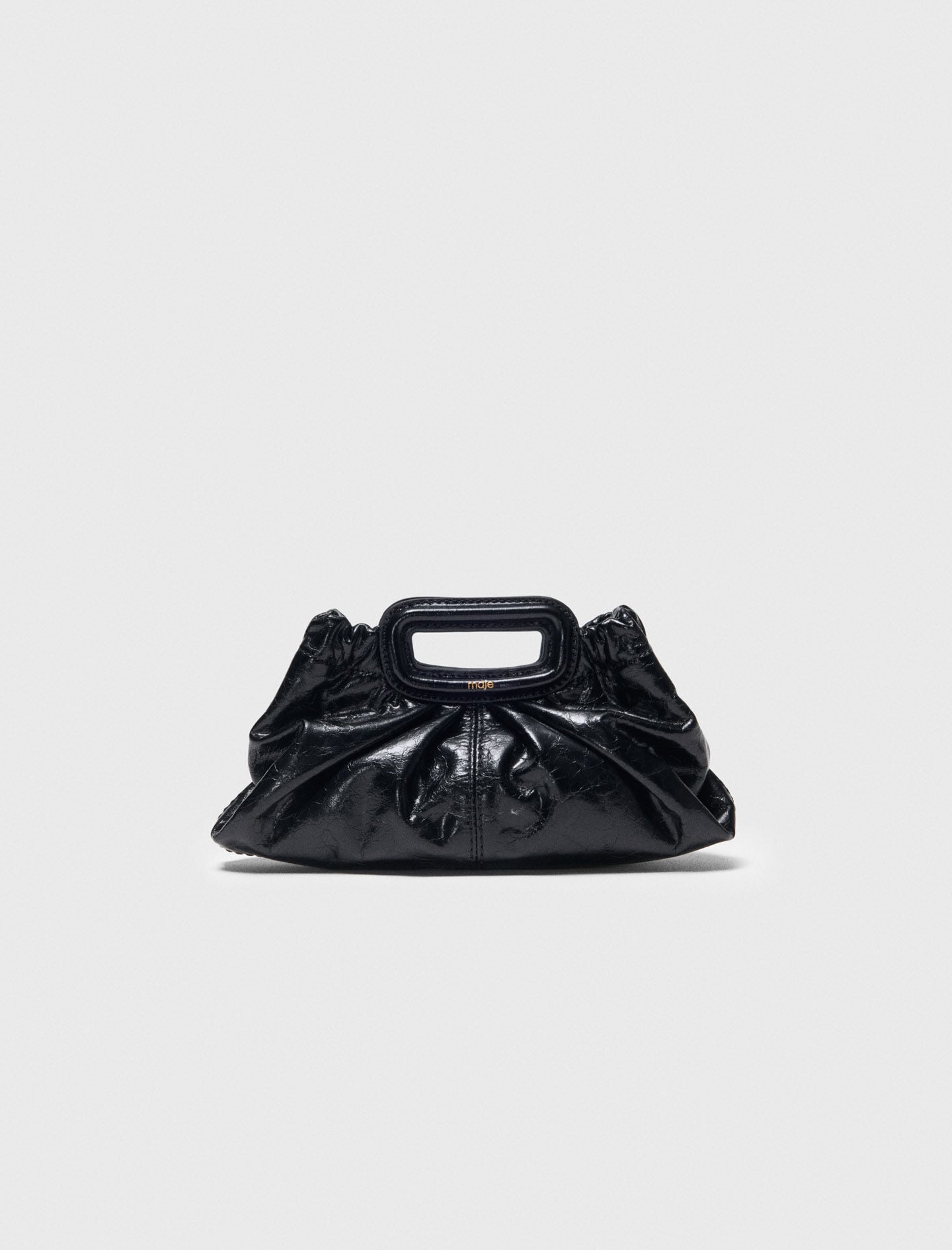 Maje Discount / Crackled leather Milpli mini Clutch