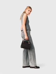Maje Online / Mini quilted leather tote bag