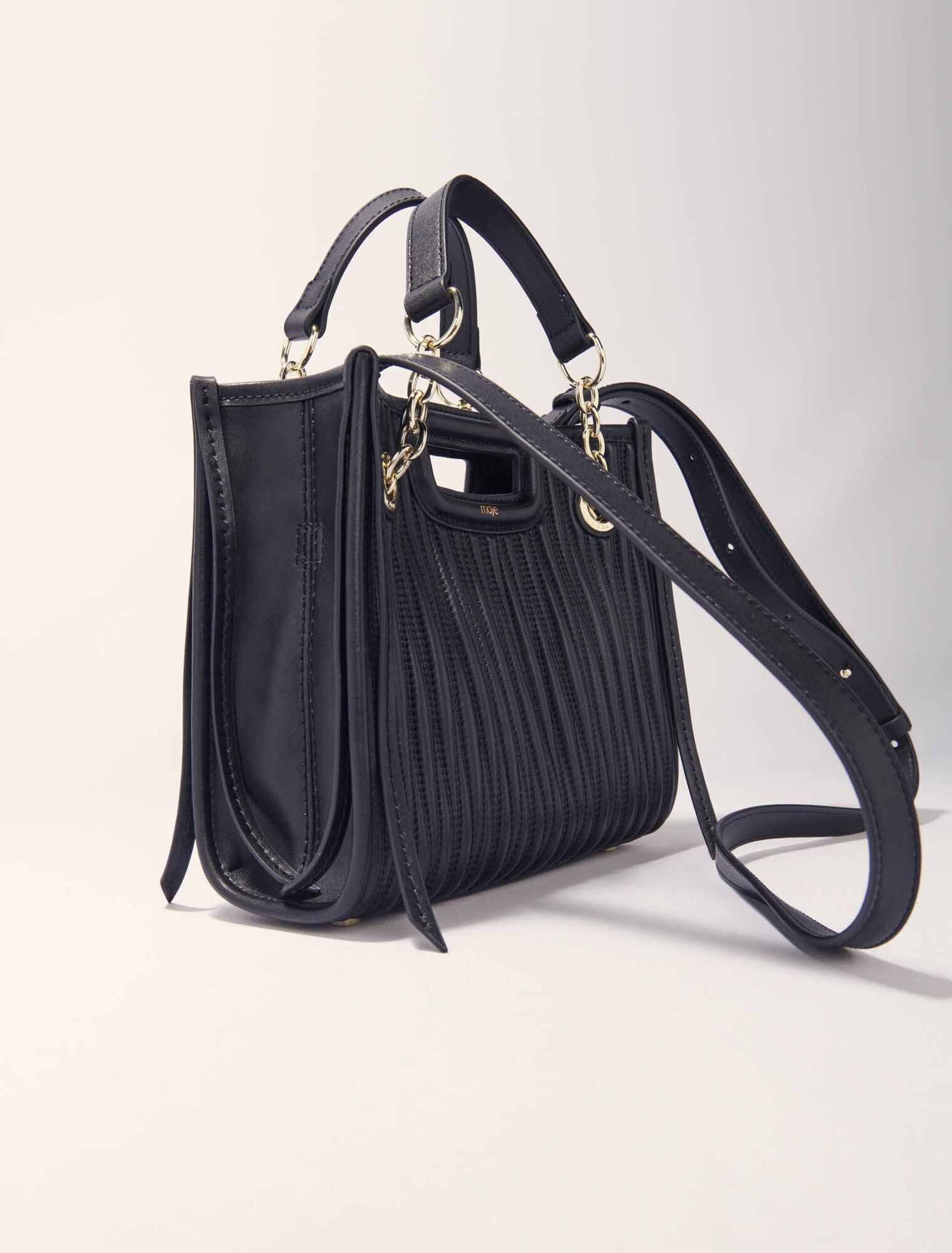 Maje Online / Mini quilted leather tote bag