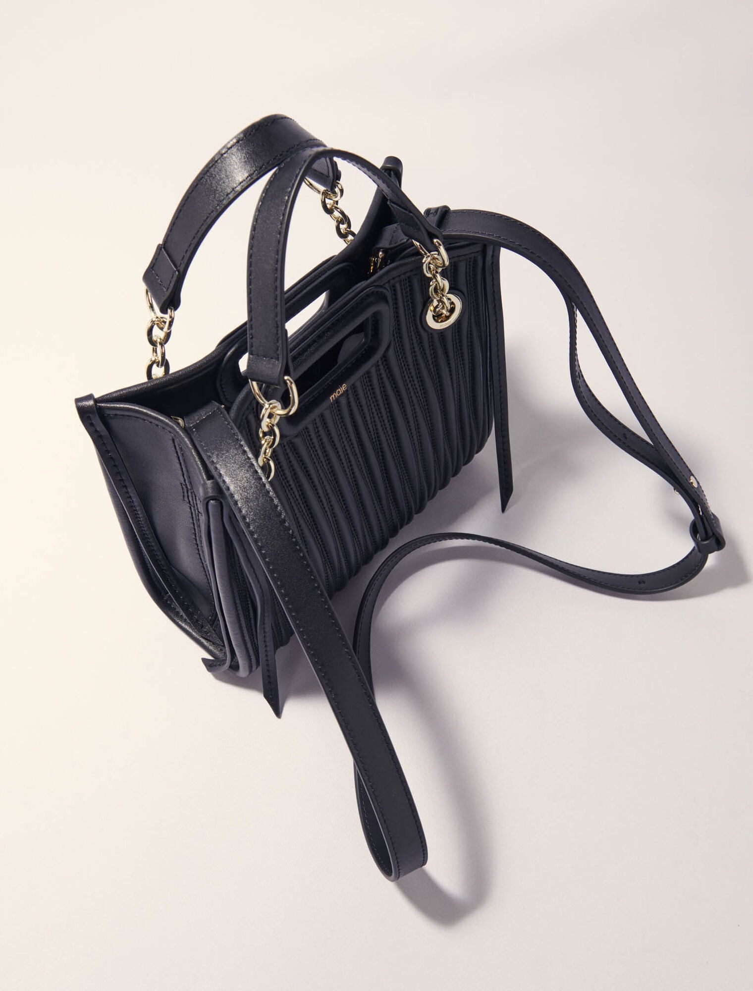Maje Online / Mini quilted leather tote bag
