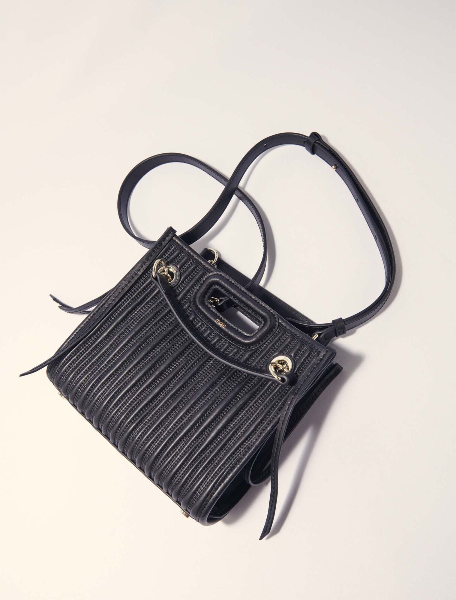 Maje Online / Mini quilted leather tote bag