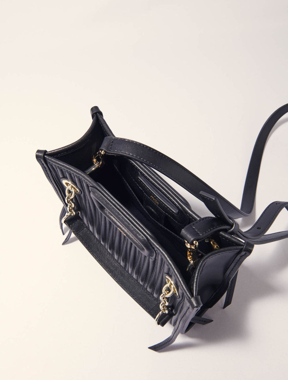 Maje Online / Mini quilted leather tote bag