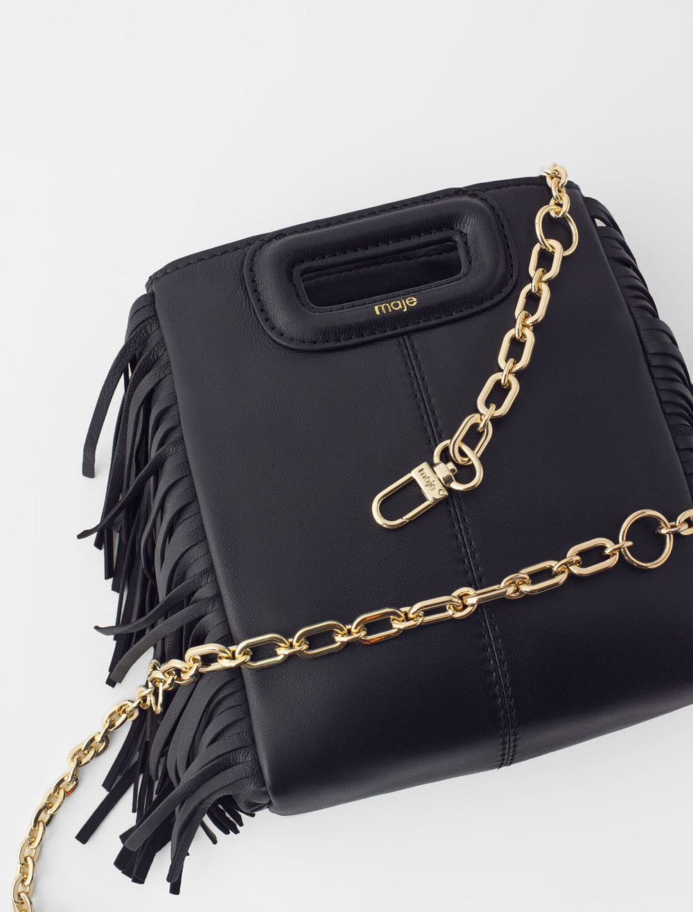 Maje Shop / Leather bag with chain strap