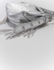 Maje Sale / Metallic leather Miss M Mini bag
