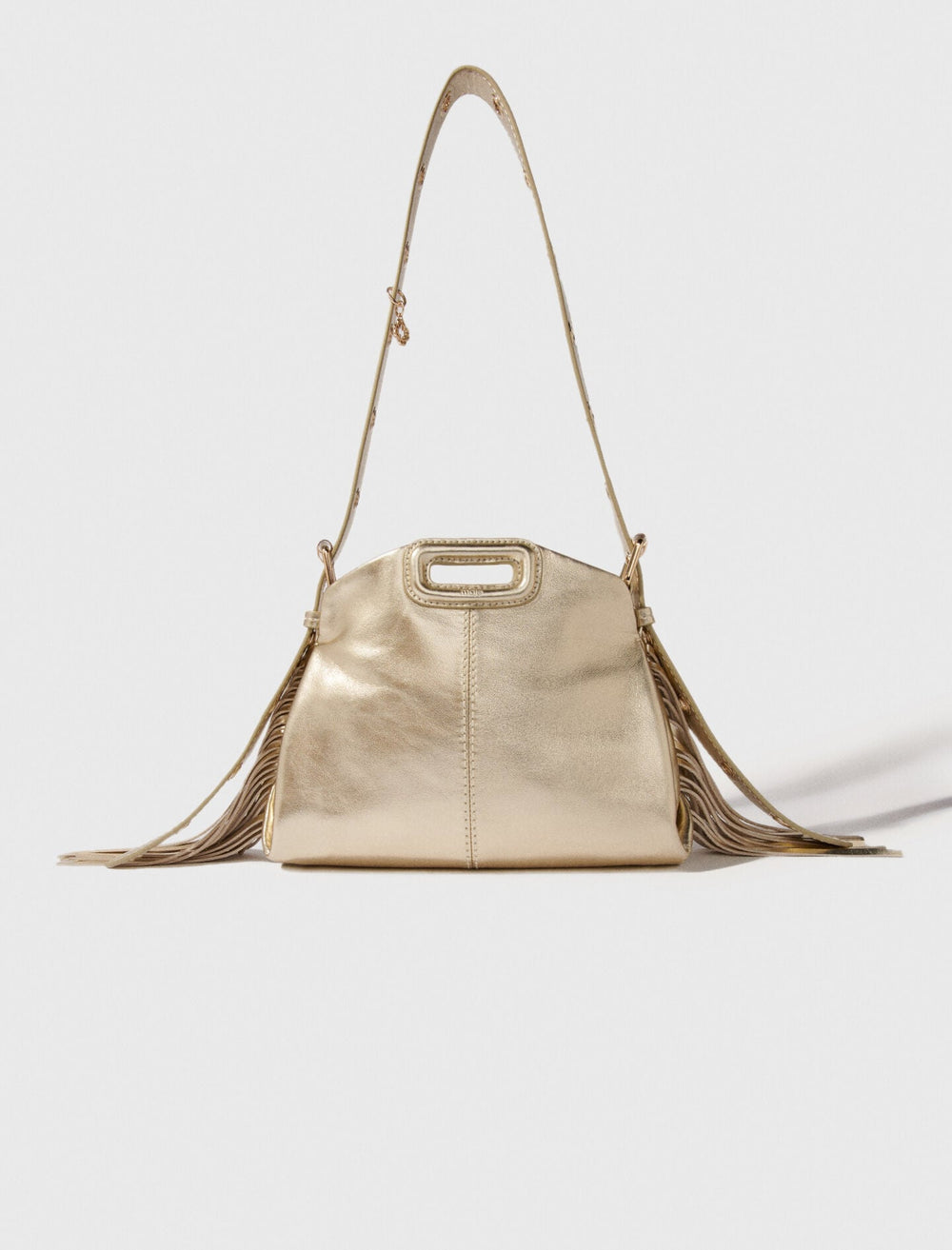 Maje On Sale / Metallic leather Miss M mini bag