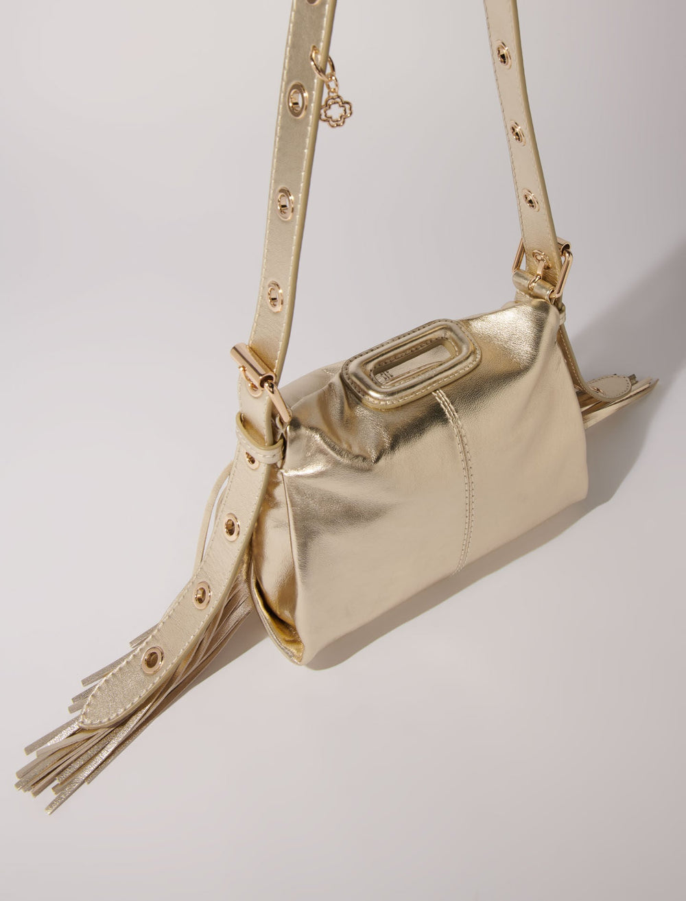 Maje On Sale / Metallic leather Miss M mini bag