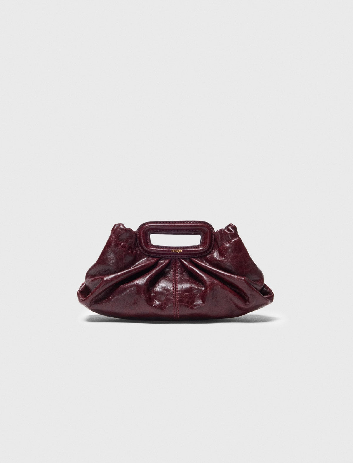 Maje Outlet / Crackled leather Milpli mini Clutch