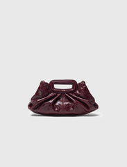 Maje Outlet / Crackled leather Milpli mini Clutch