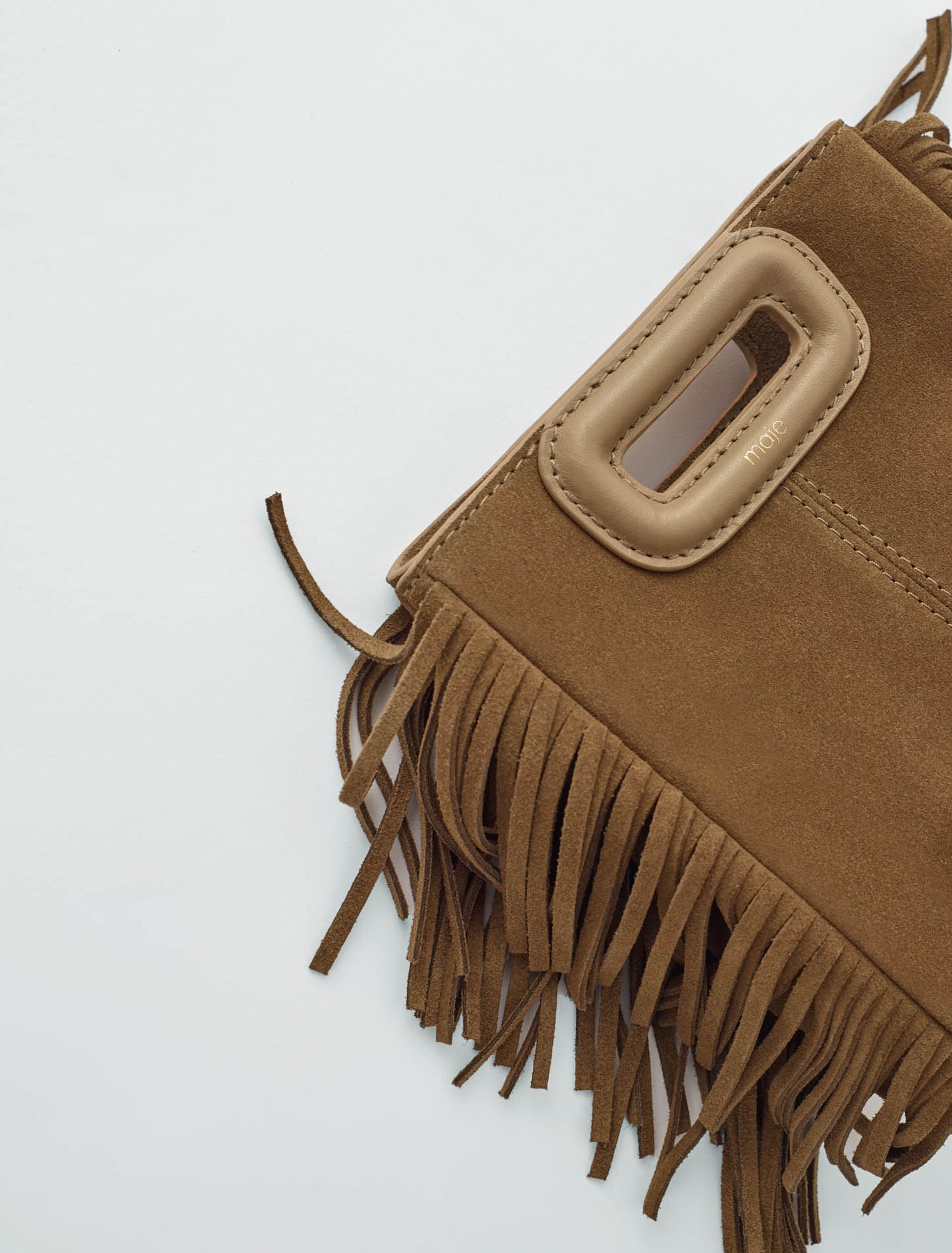 Maje New / M mini bag in suede leather
