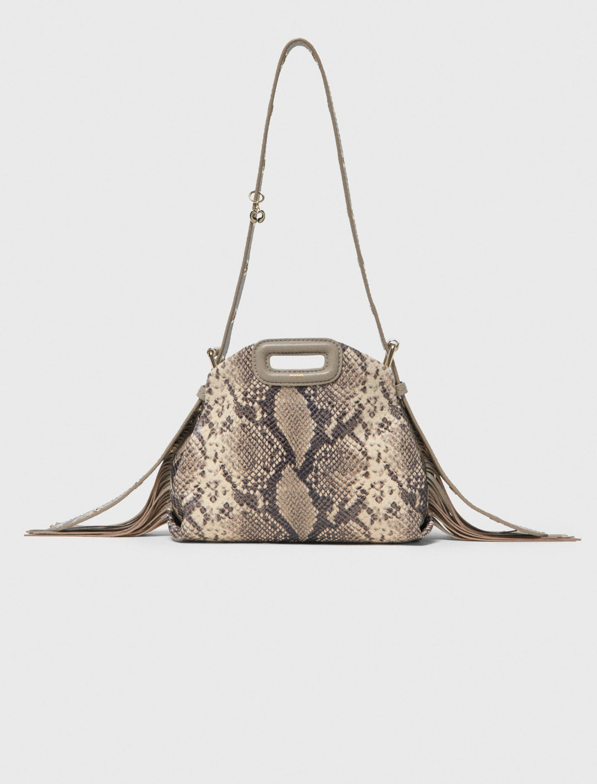 Maje Discount / Python-embossed Miss M mini bag