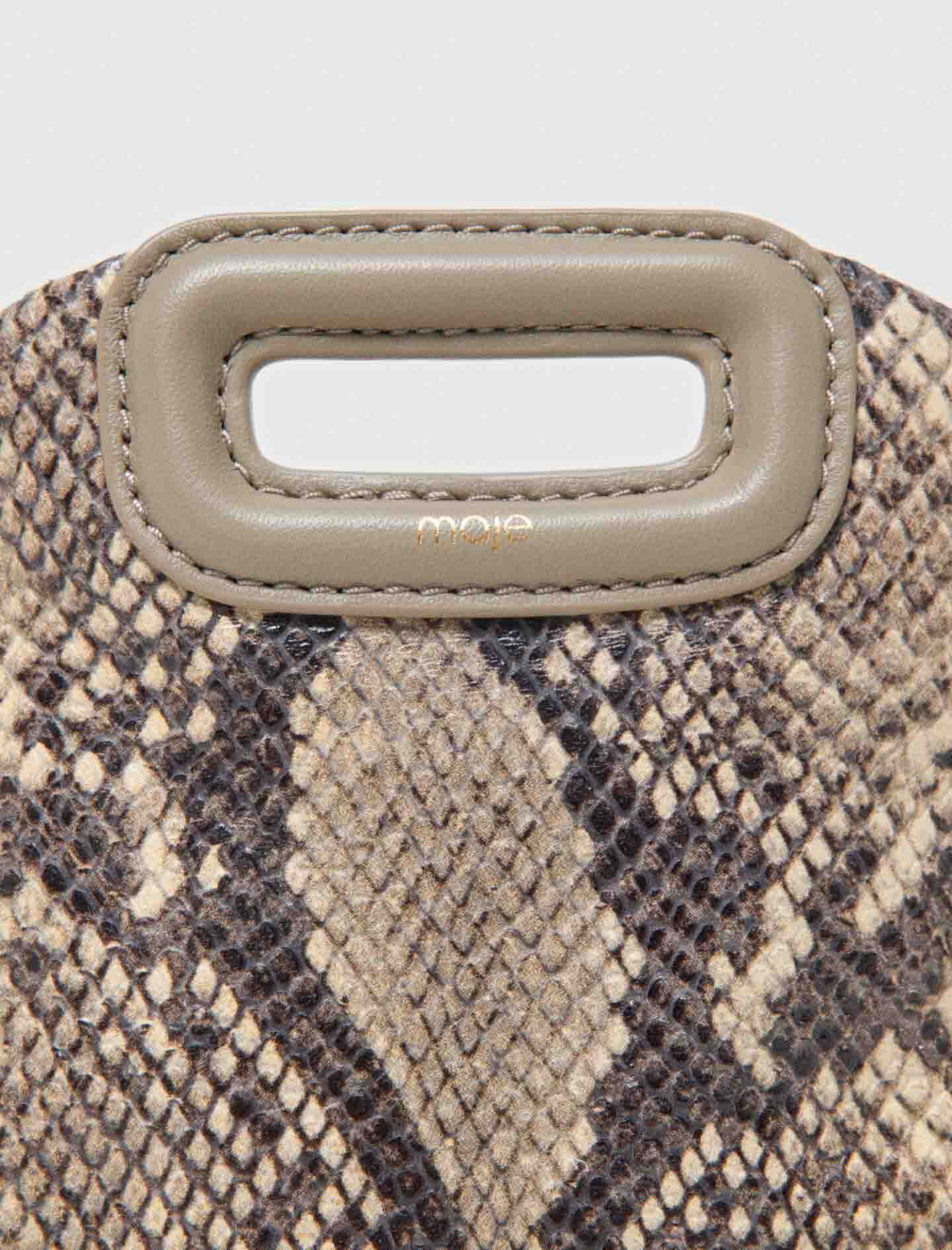 Maje Discount / Python-embossed Miss M mini bag