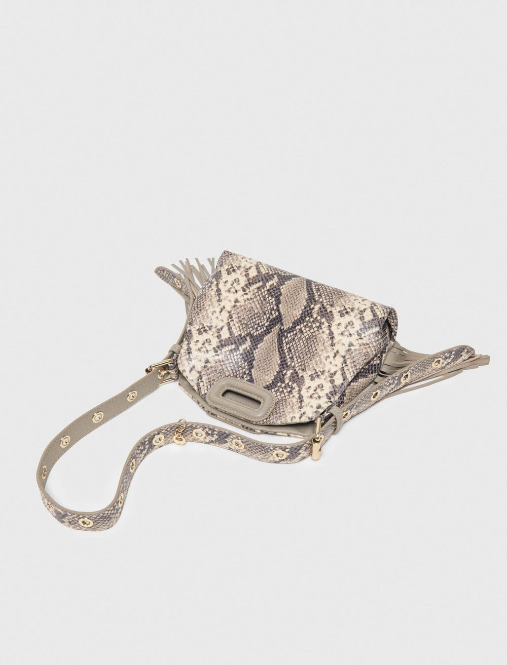 Maje Discount / Python-embossed Miss M mini bag