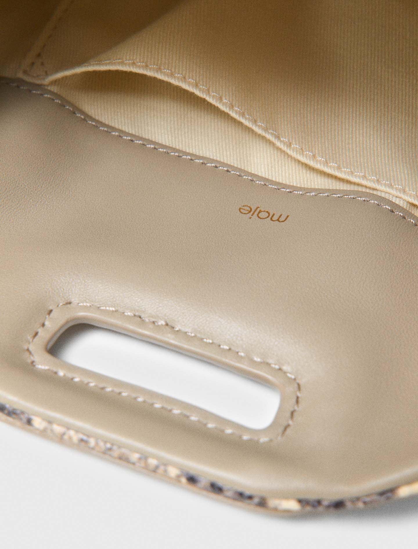 Maje Discount / Python-embossed Miss M mini bag