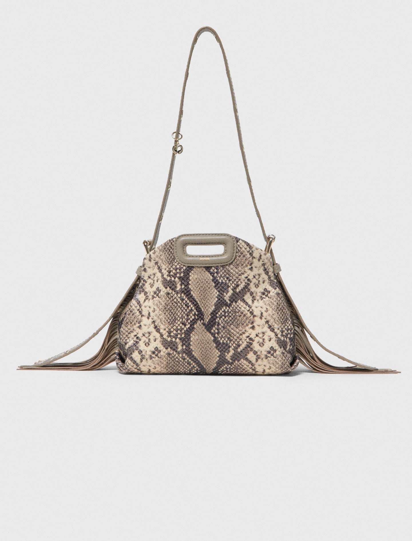 Maje Discount / Python-embossed Miss M mini bag