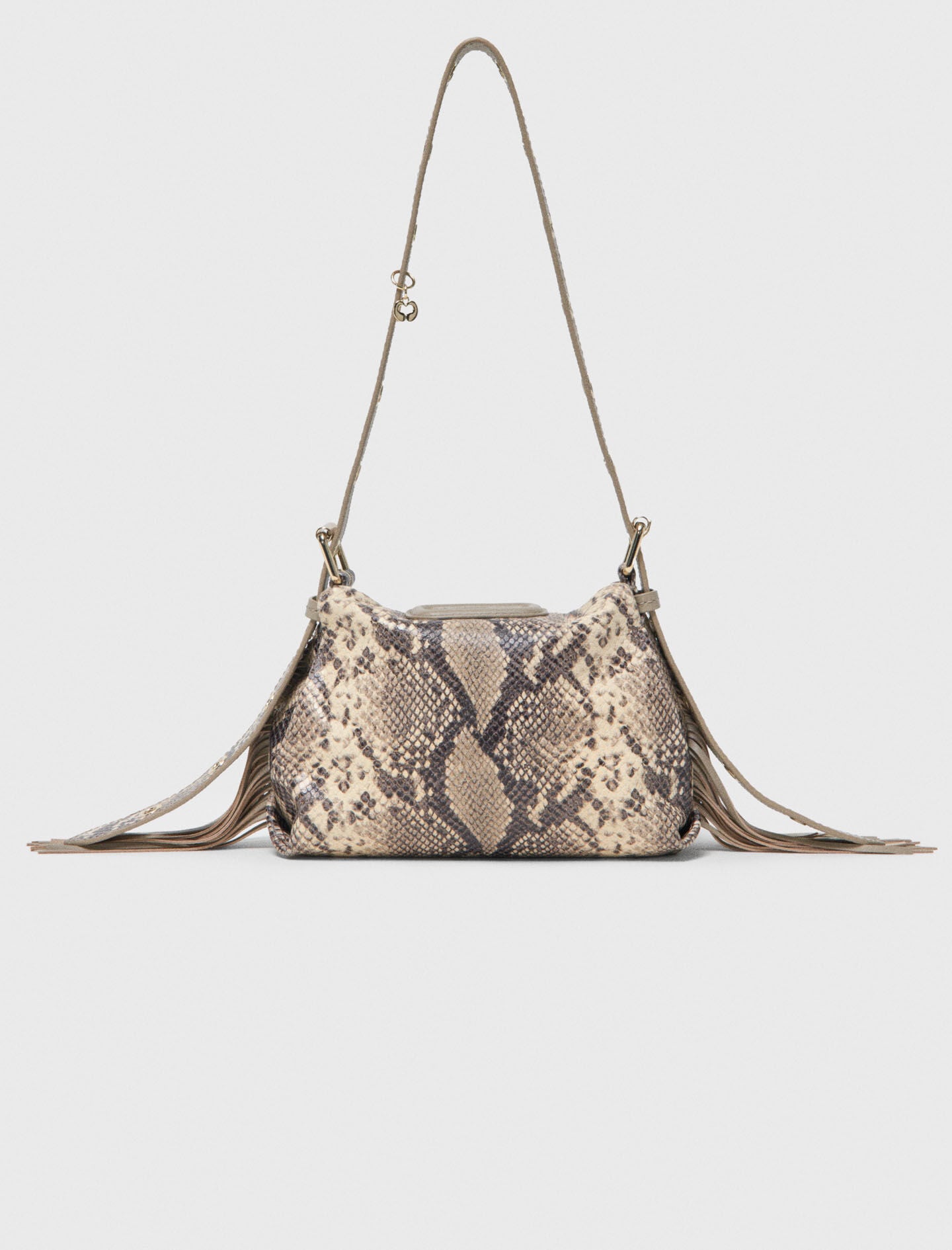 Maje Discount / Python-embossed Miss M mini bag