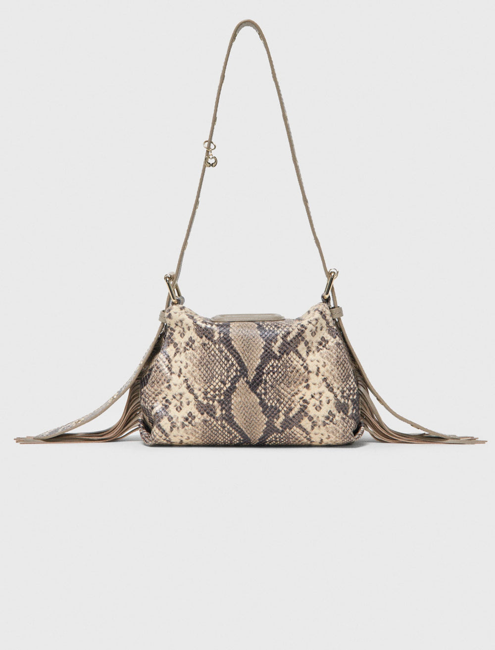 Maje Discount / Python-embossed Miss M mini bag