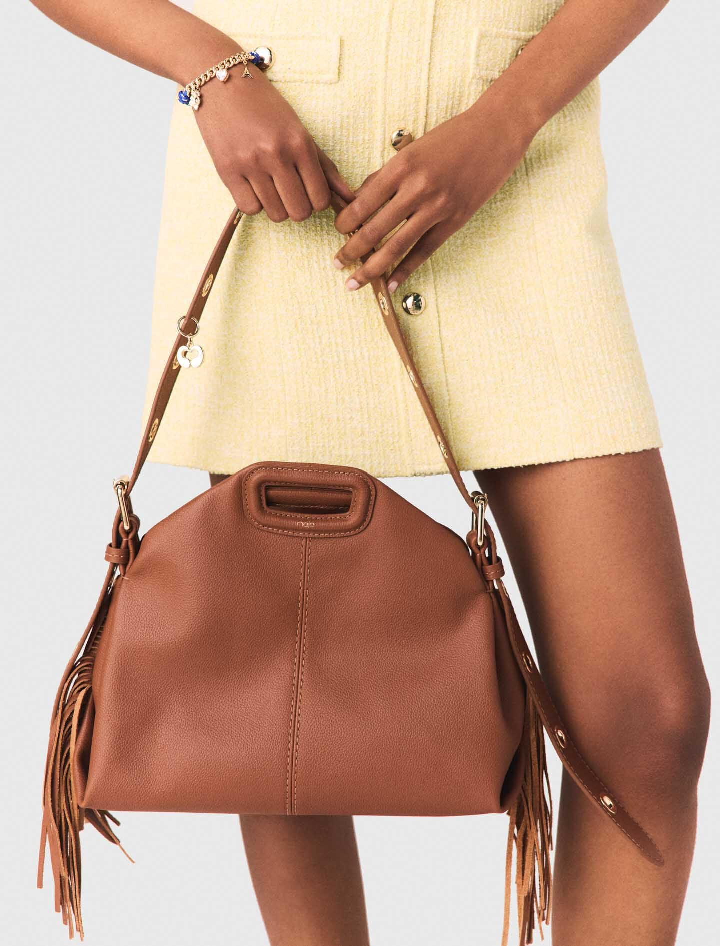 Maje Online / Grained leather Miss M bag