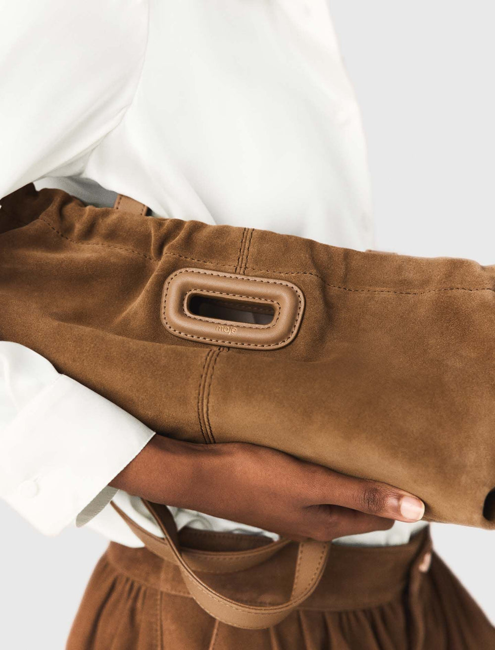 Maje Sale / Suede Milpli Gazette bag
