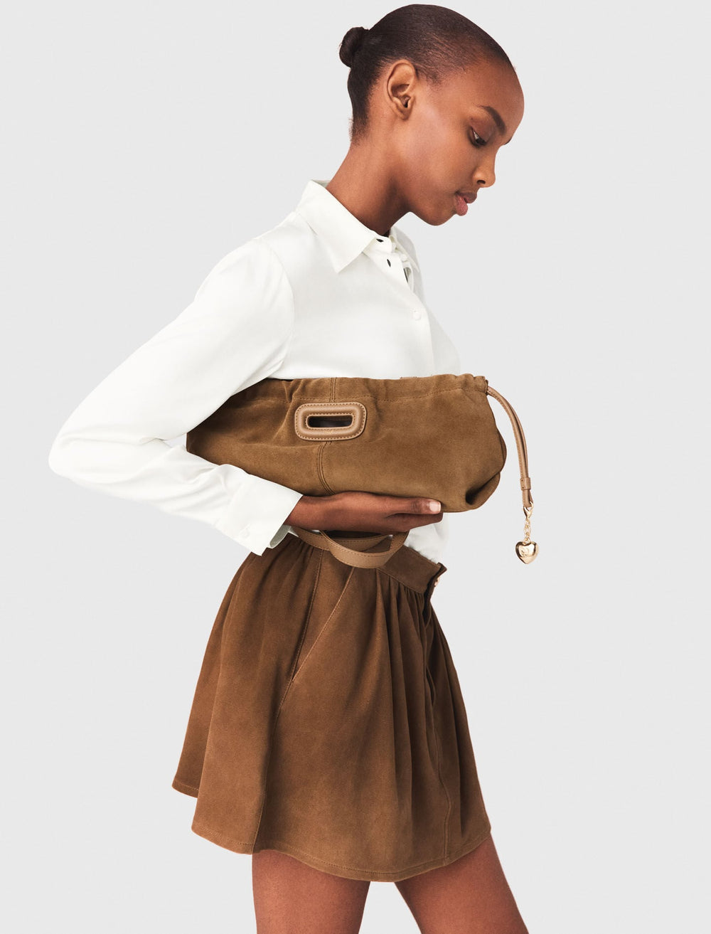 Maje Sale / Suede Milpli Gazette bag