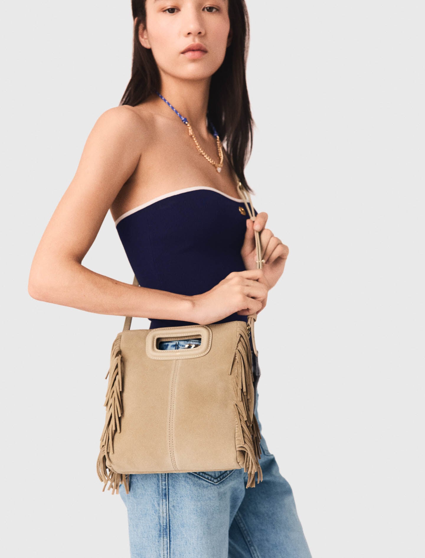 Maje Online / Suede M bag