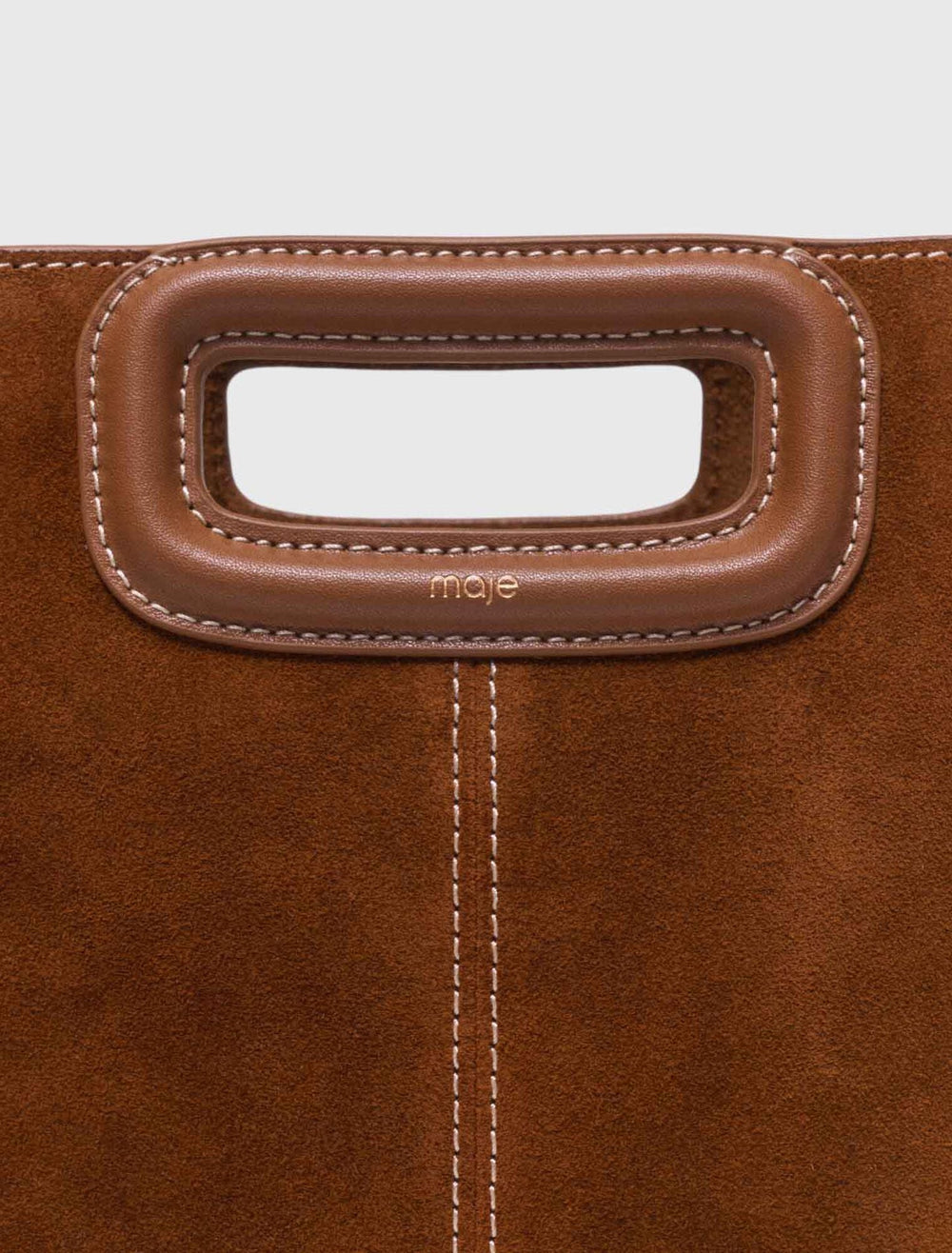 Maje Shop / Topstitched suede M bag