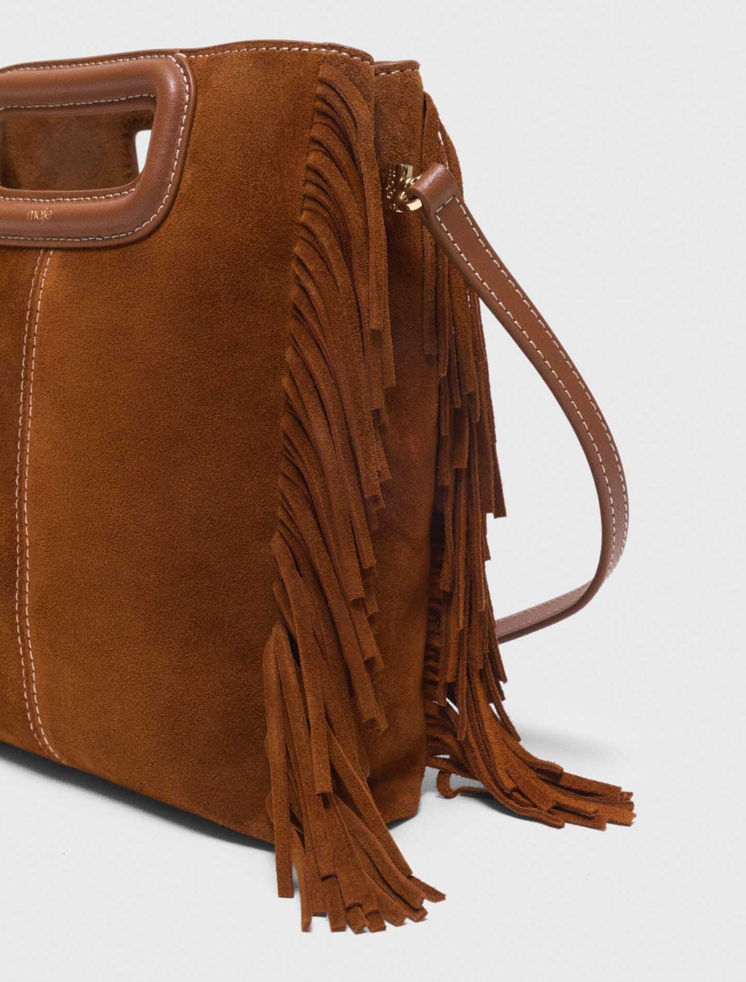 Maje Shop / Topstitched suede M bag