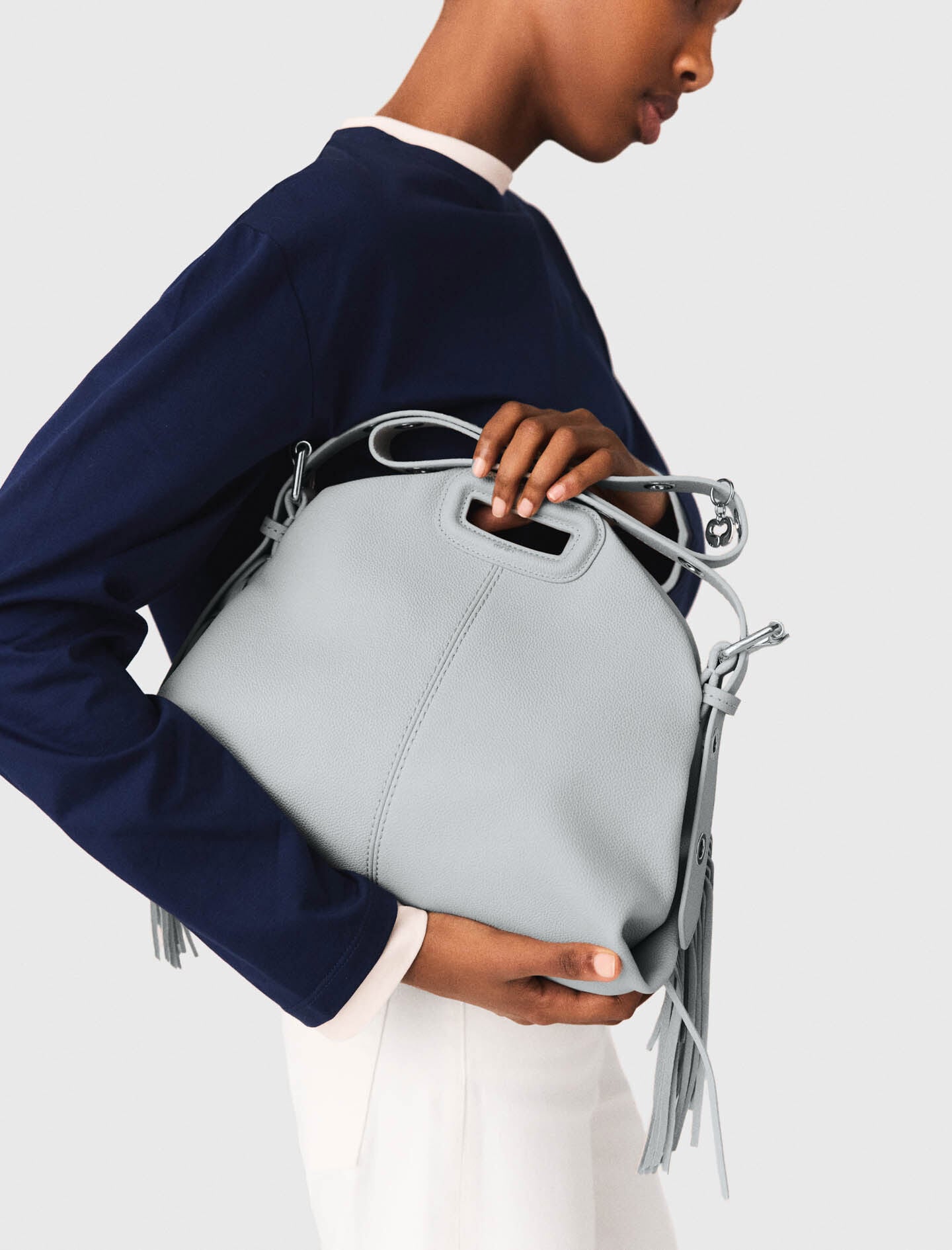 Maje Sale / Grained leather Miss M bag