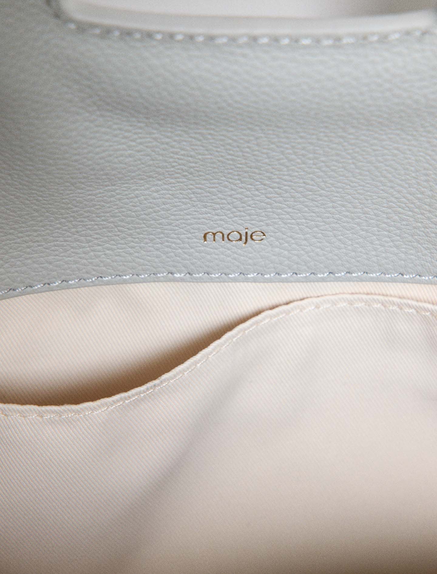 Maje Sale / Grained leather Miss M bag