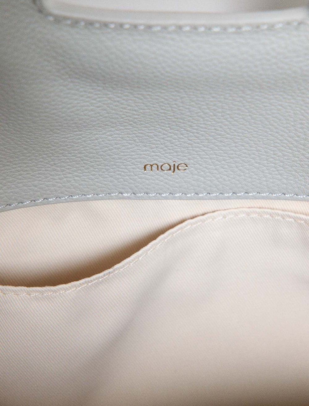 Maje Sale / Grained leather Miss M bag