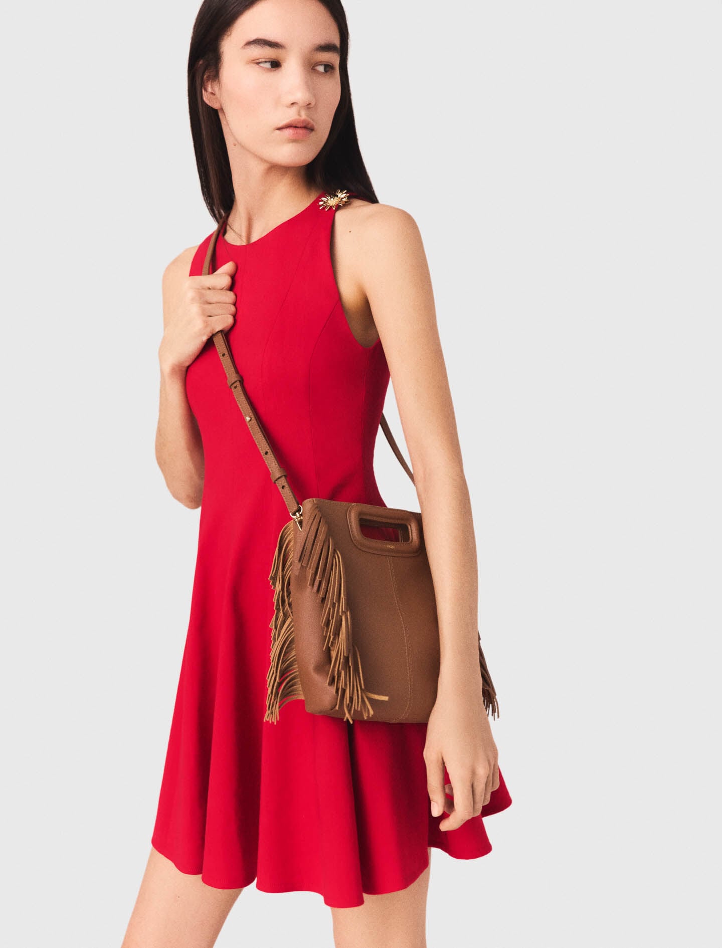 Maje On Sale / Grained leather M bag