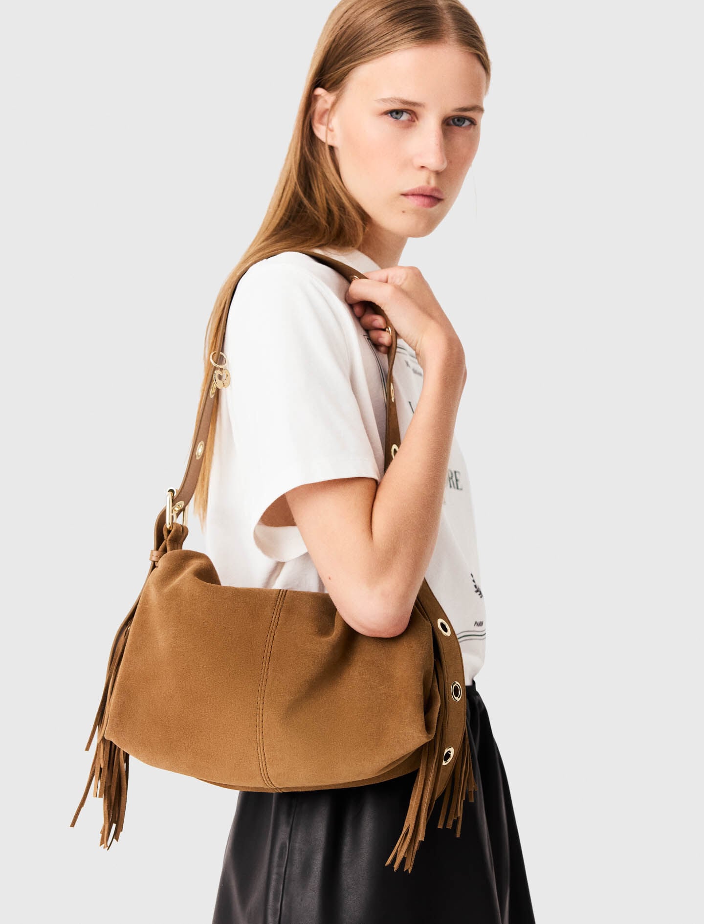 Maje Discount / Suede Miss M bag
