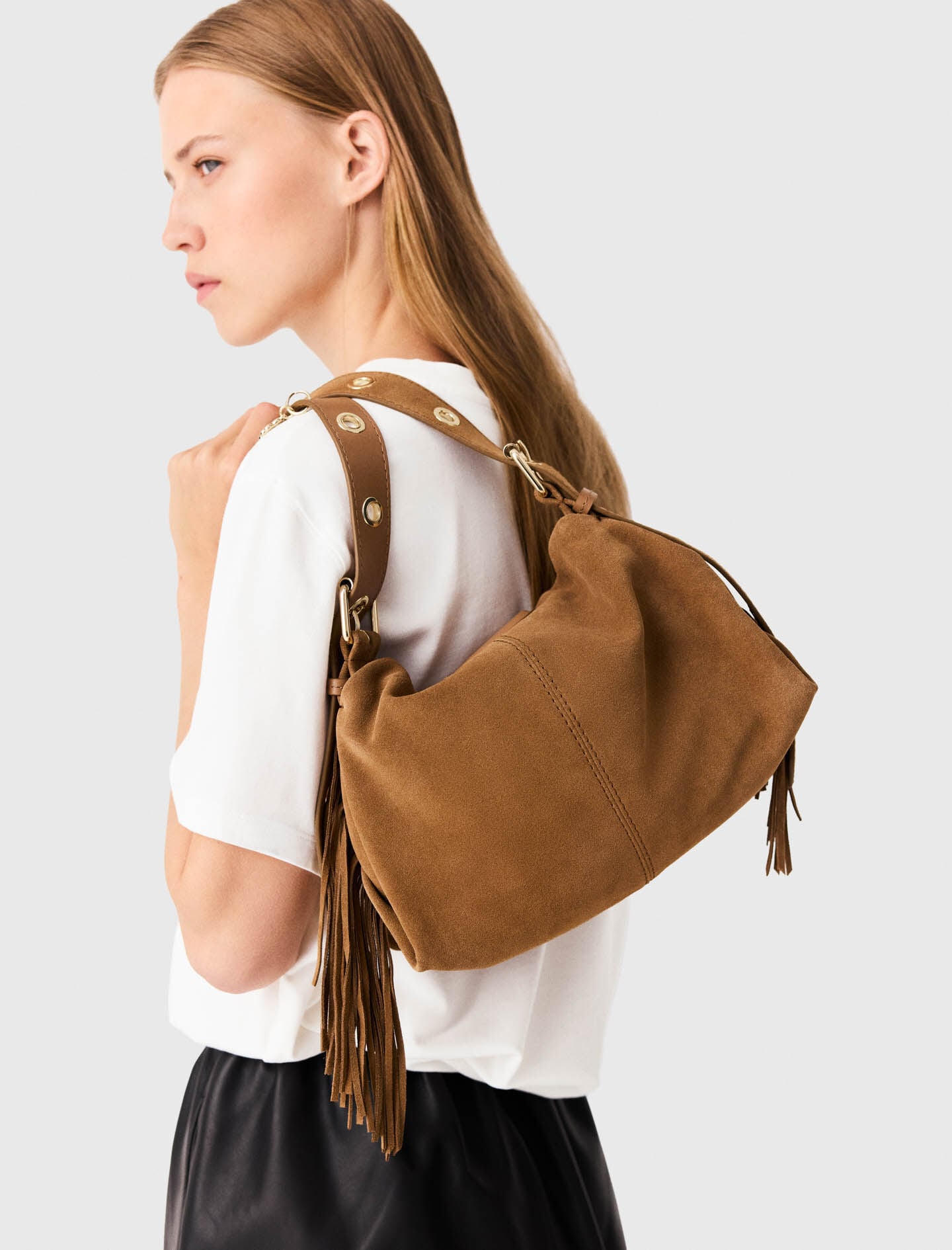 Maje Discount / Suede Miss M bag