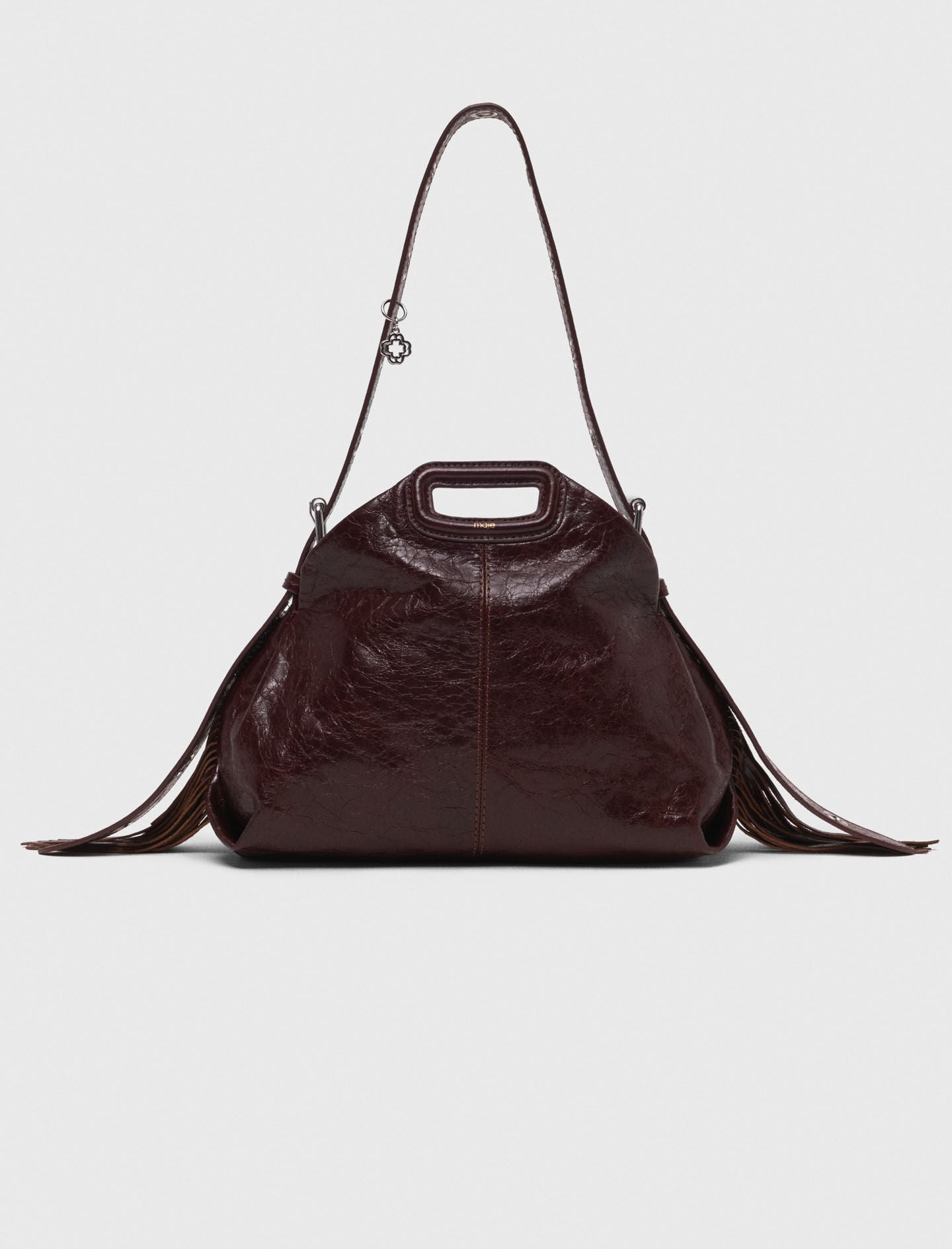Maje Online / Crackled leather Miss M bag