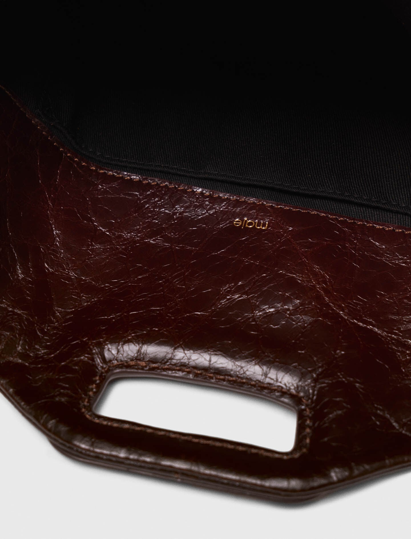 Maje Online / Crackled leather Miss M bag