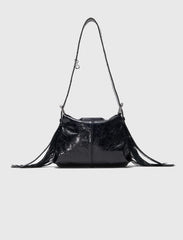 Maje Shop / Miss M mini cracked leather bag