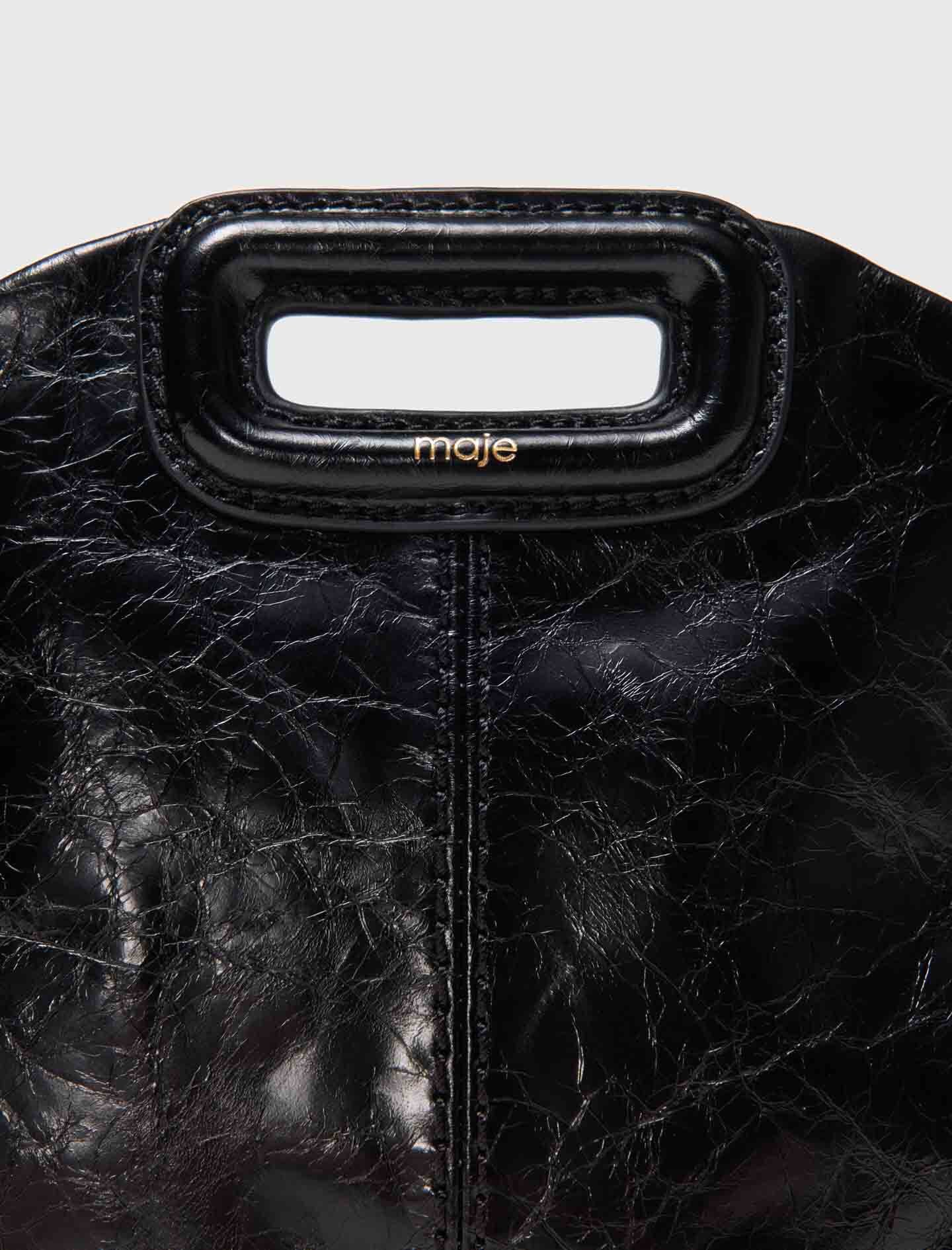 Maje Shop / Miss M mini cracked leather bag