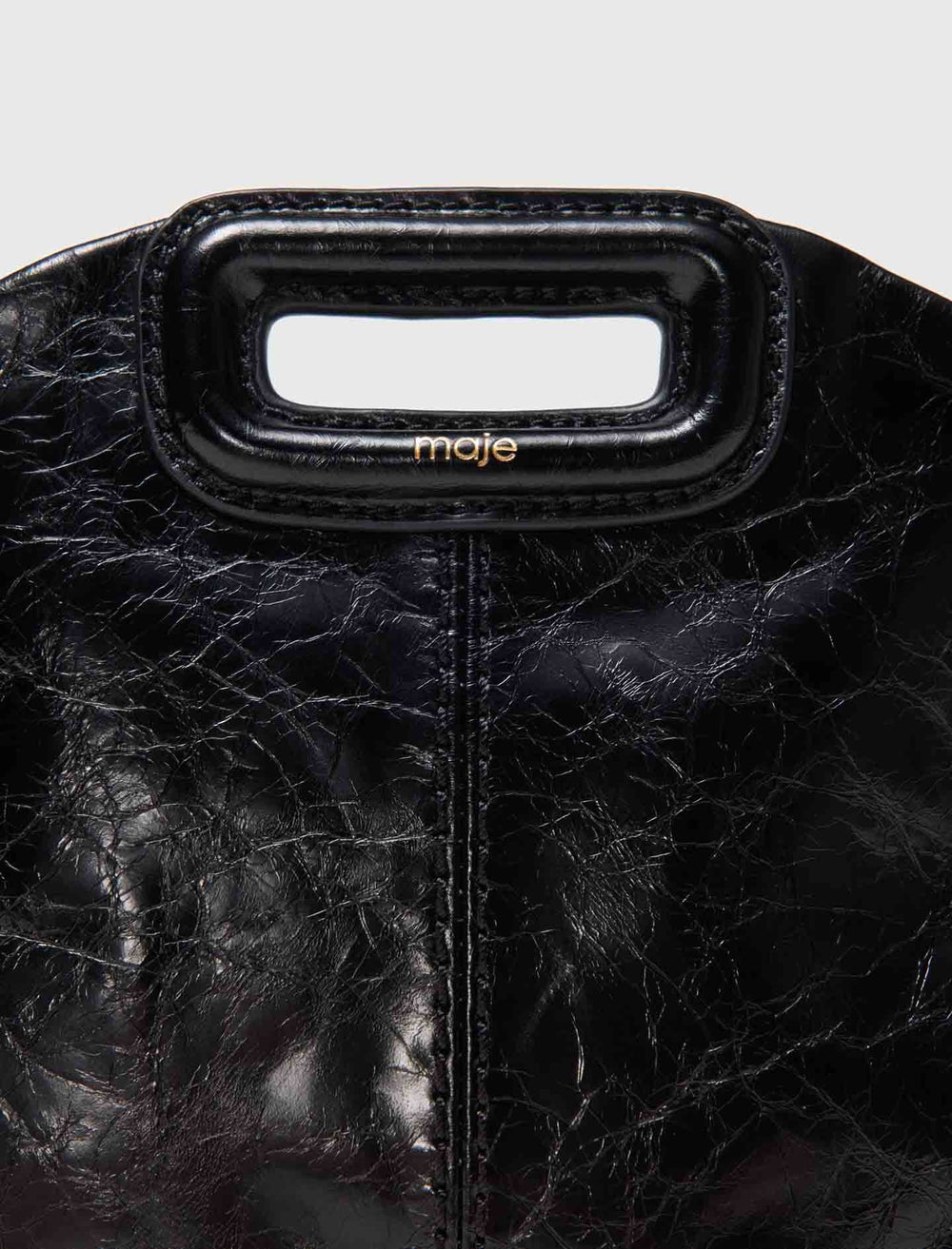 Maje Shop / Miss M mini cracked leather bag