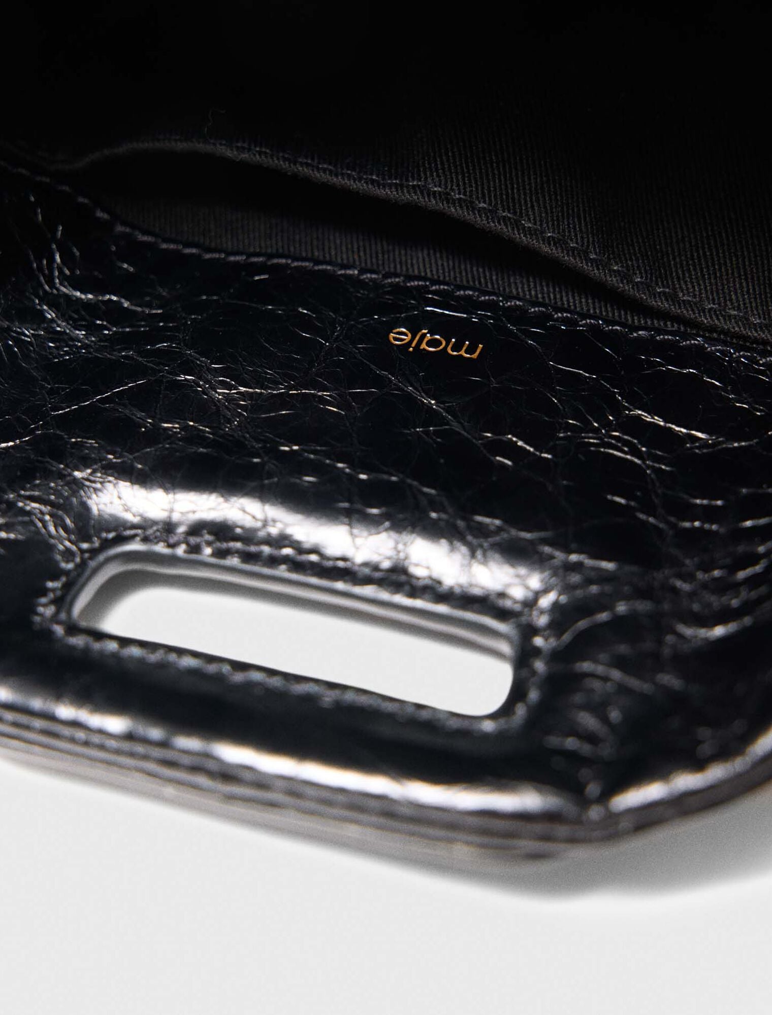 Maje Shop / Miss M mini cracked leather bag