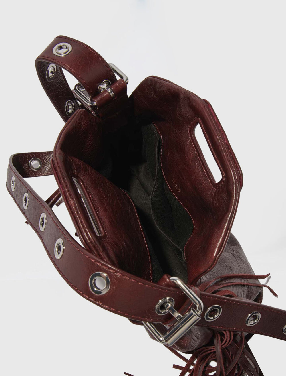 Maje Sale / Miss M mini cracked leather bag