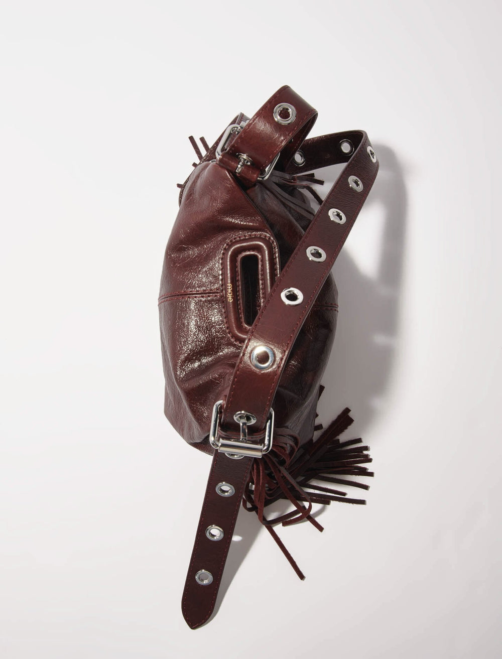 Maje Sale / Miss M mini cracked leather bag